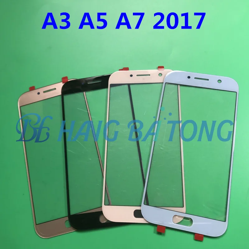 Сменное внешнее оригинальное стекло для samsung Galaxy A3 A320 A5 A520 A7 A720 ЖК-дисплей сенсорный экран передняя стеклянная линза