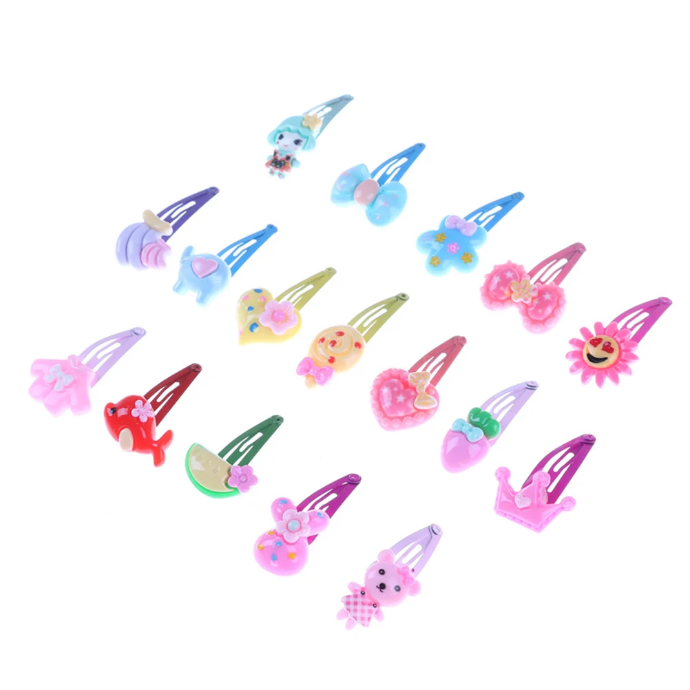 New 10pcs Mixed Assorted Baby Kid Children Girls Cartoon Hair Pin Clips Hairpin Bow | Детская одежда и обувь