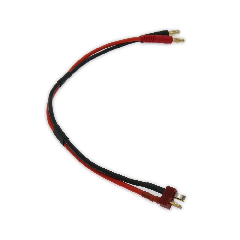 1x300 мм штекер T (стиль Дина) и позолоченный 24K 4 0 силиконовый кабель 14awg для зарядного устройства Lipo XC0016|male t plug|t