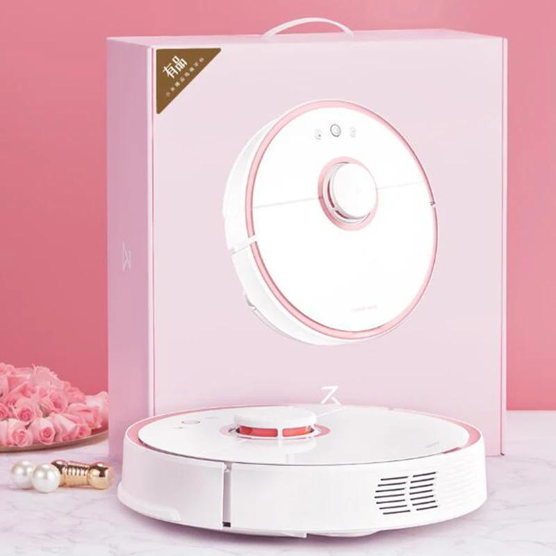Автоматический интеллектуальный пылесос Roborock от Xiaomi youpin 2 в 1, робот-пылесос с пультом дистанционного управления - Цвет: Rose Gold