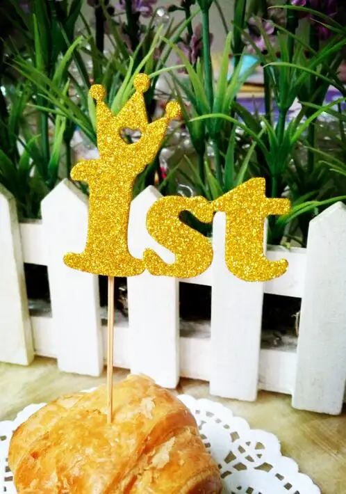 Товары для фестиваля первый 1 год Торт Топперы бумага украшение кексов обертка