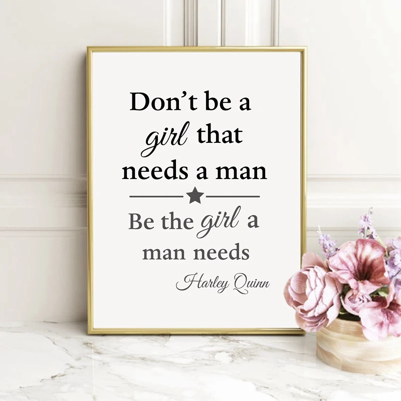 Цитата холст художественные принты девушки комнаты украшения стены не быть