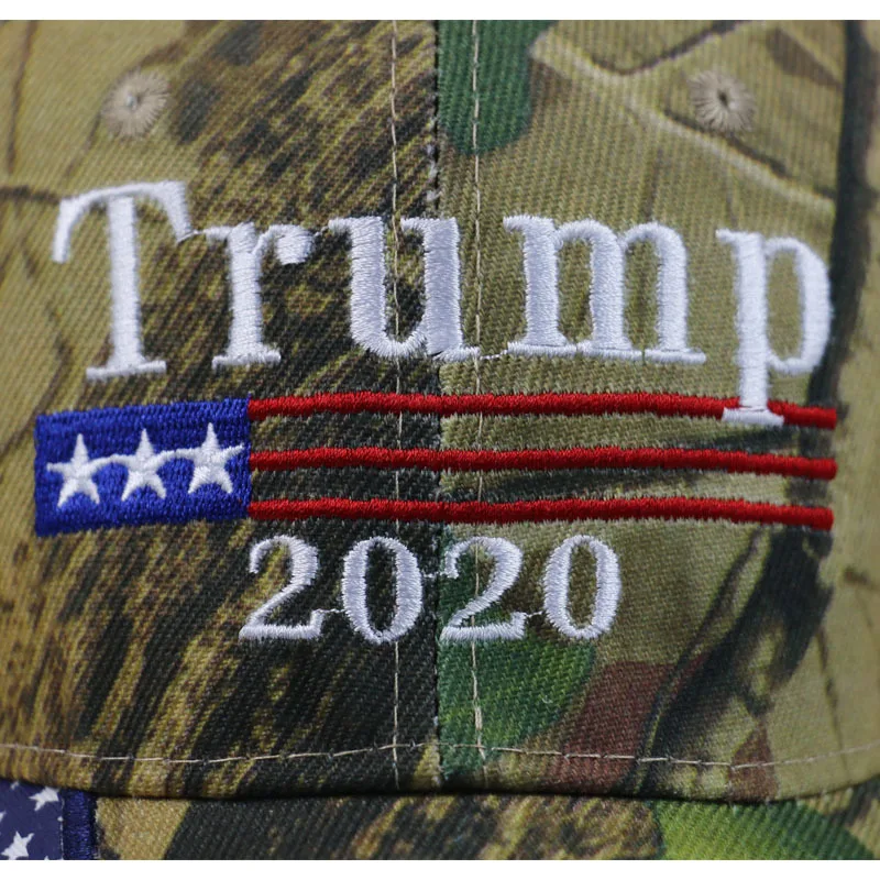 

Winfox Letter Embroidery Trump 2020 Cap Camouflage Baseball Caps Men Women President Snapback Dad Hats Flag Sports Visor Cap