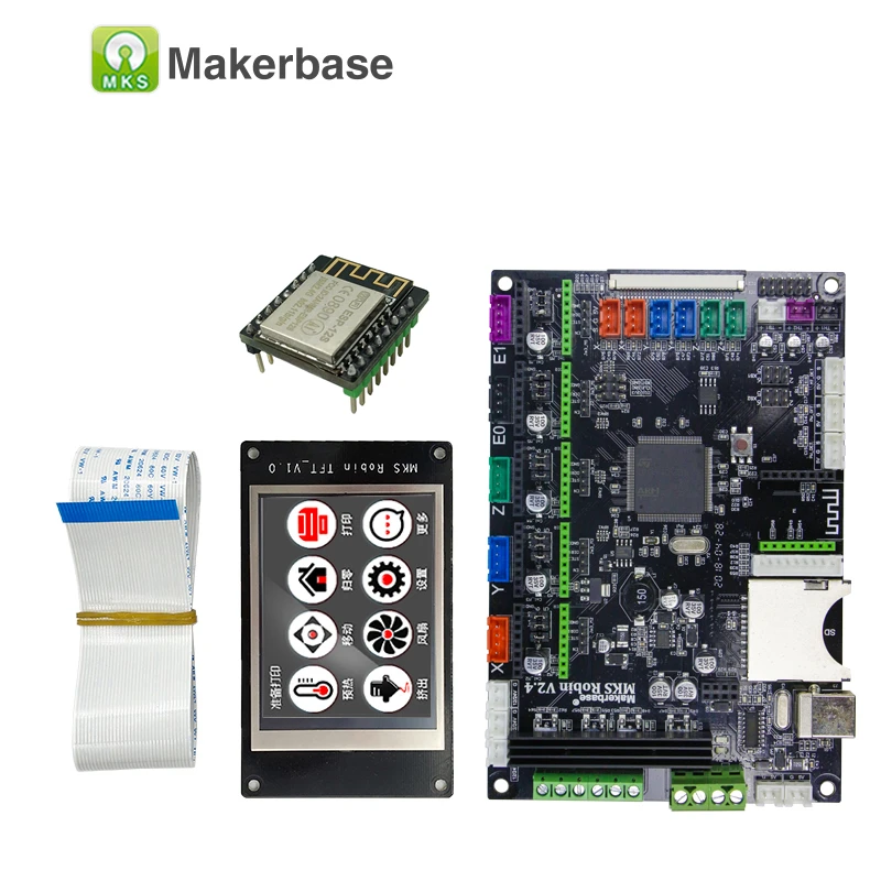 MKS Robin Интегральная плата STM32 контроллер материнская с TFT дисплеем 3d принтер diy
