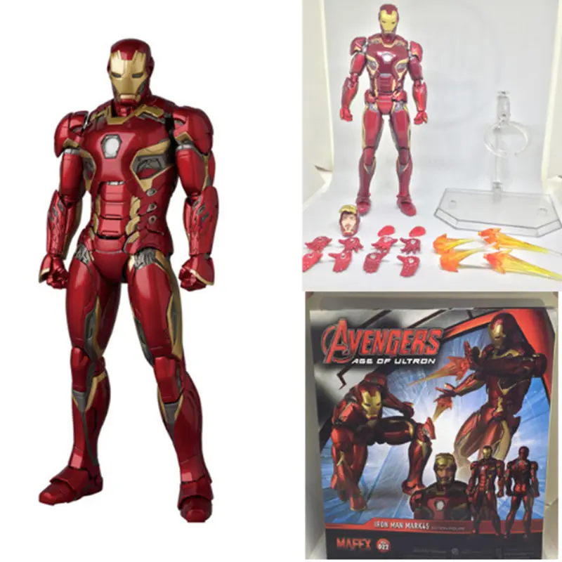 Горячая продажа MAFEX NO.022 Железный человек Mark MK 45 ПВХ фигурка игрушка Коллекционная