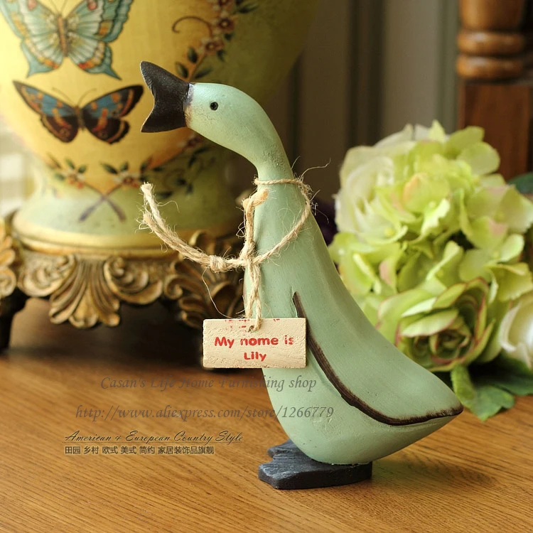 Европейский стиль набор из 3 деревянных уток супер милая утка три брата