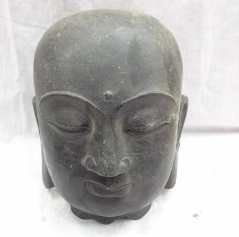 JP S0114 9 &quotКитайский Бронзовый Храм Тан Сенг Монах SanZang Kshitigarbha Голова Статуи Будды |