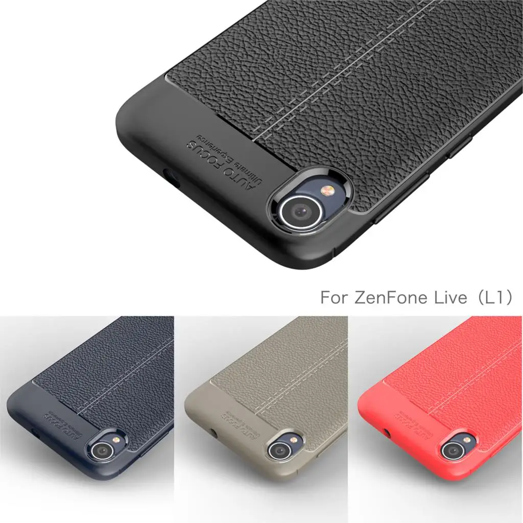 Чехол для Asus Zenfone Live L1 ZA550KL X00RD Litchi силиконовый кожаный чехол с узором 5 5&quot |