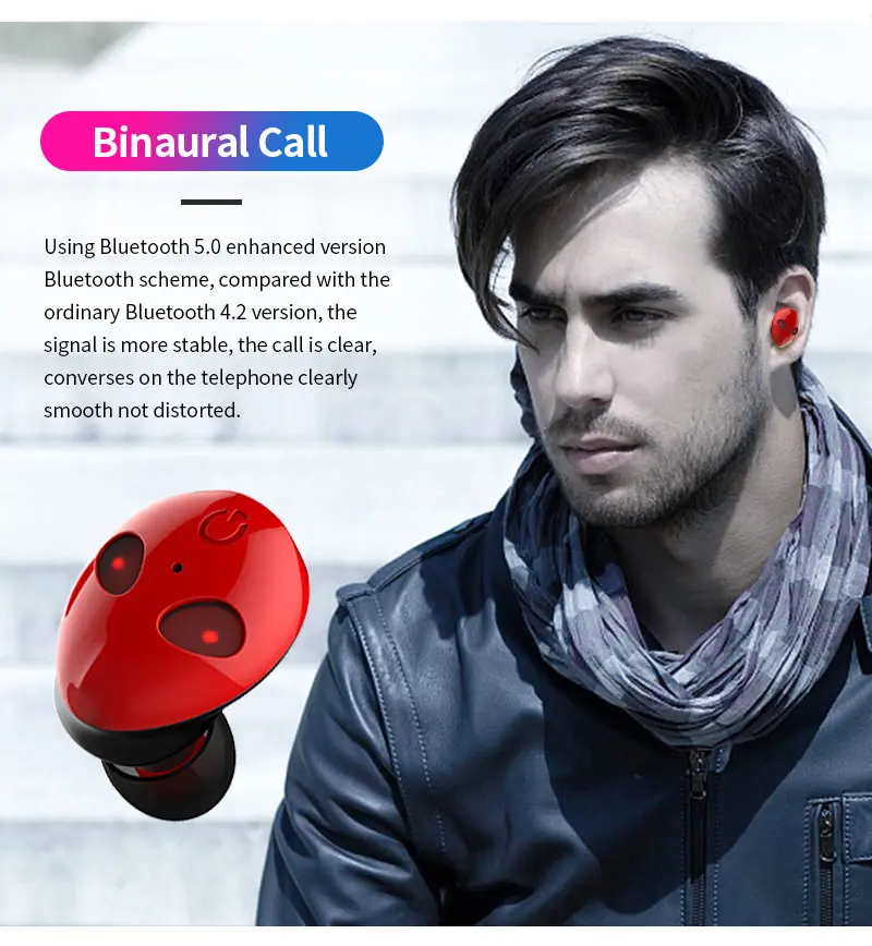 Новинка, беспроводная гарнитура Bluetooth 5,0, TWS, шумоподавление HIFI, инопланетная IPX4, водонепроницаемые спортивные наушники с сенсорным управлением