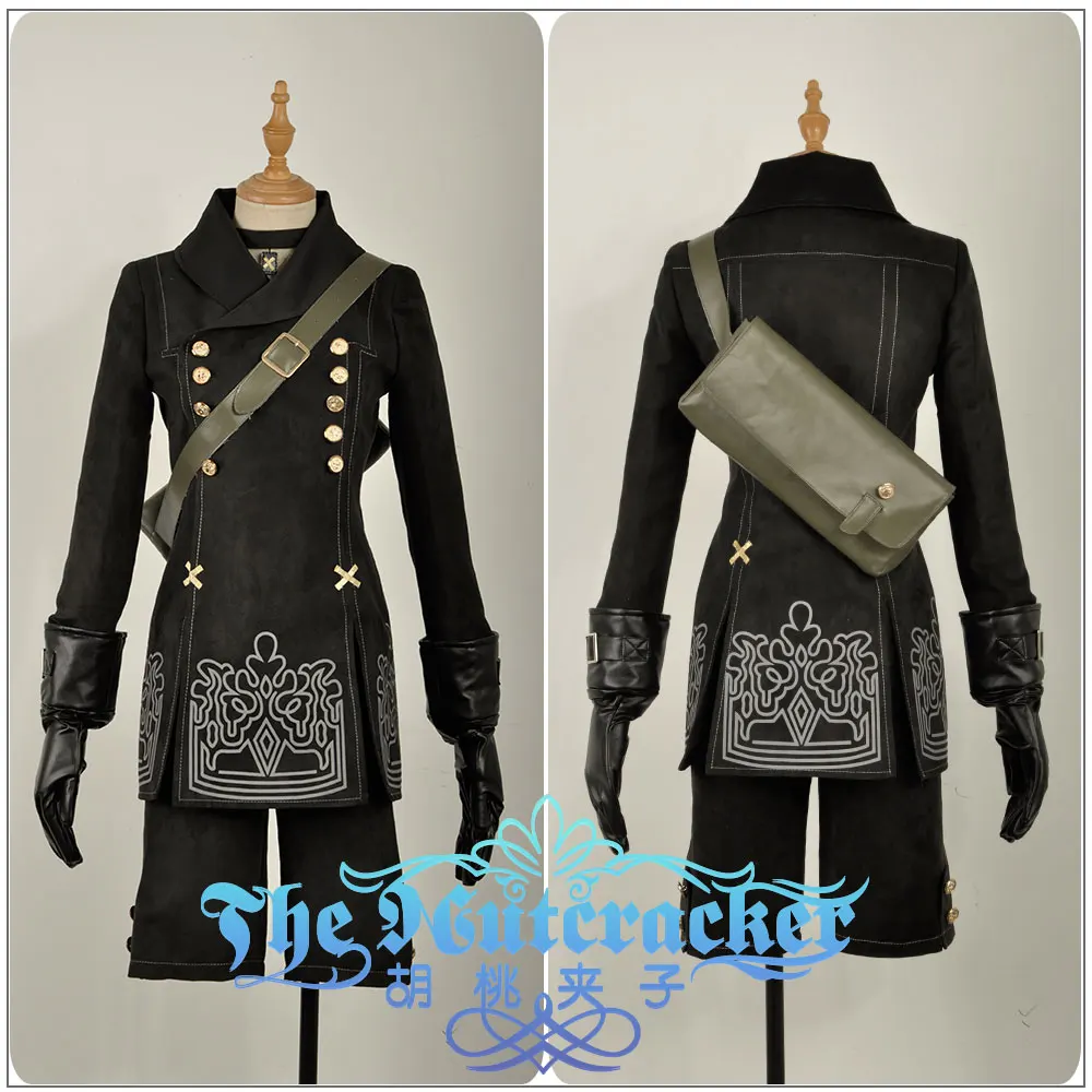 Игры NieR: Automata Cosplay йорха номер 9 тип S костюм для косплея на заказ черная куртка