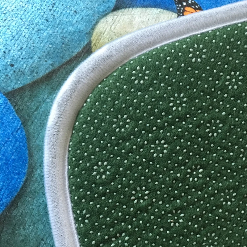 Mdct 3D синий булыжник с бабочкой принтом Коврики Ванная комната Гостиная Кухня rugs