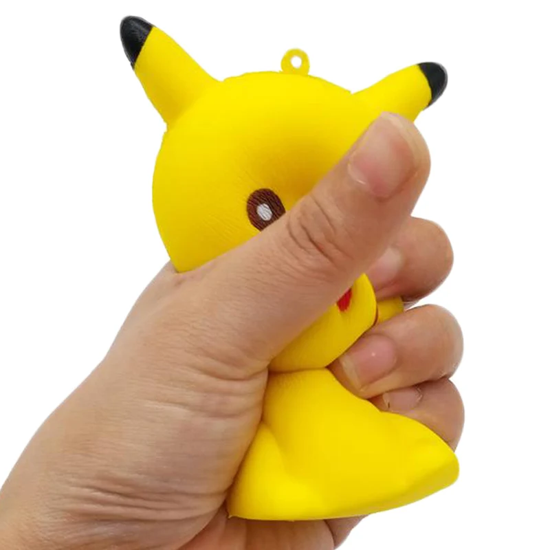 Jumbo Pikachu мягкий милый мультфильм кукла телефон ремни Squeeze игрушки медленно поднимающийся хлеб ароматизированный стресс облегчение удовольствие для ребенка подарок игрушка