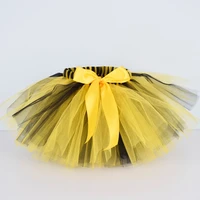 yellow black fluffy tutu skirt for girls baby birthday party skirt dance school performance kids halloween unicorn costume 0 12y