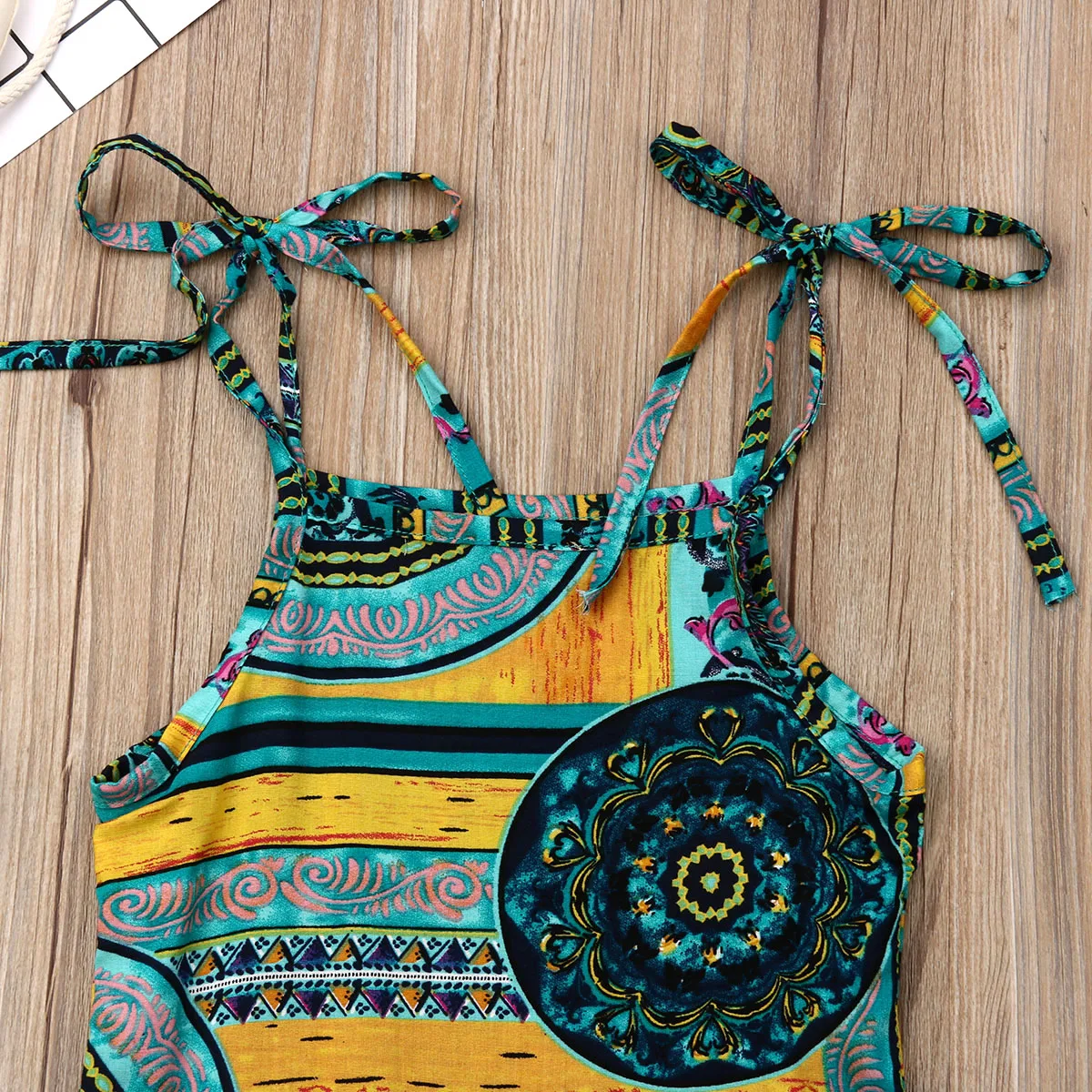 Летняя детская одежда для маленьких девочек из 2 предметов топы без рукавов с