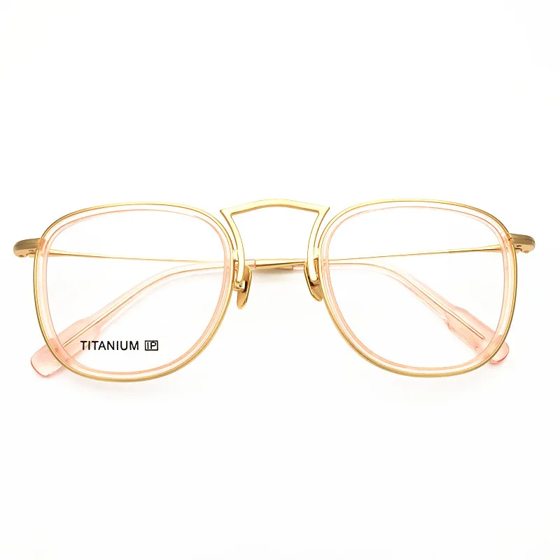 Ацетатные очки с титановой оправой винтажные Ретро ультралегкие мужские и
