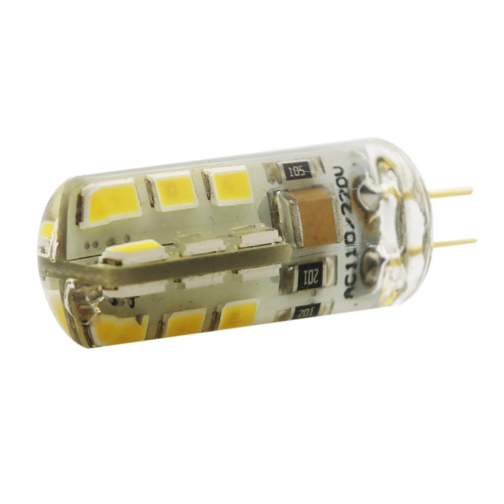 10 шт. 220 В силиконовые лампы 24/48/64 светодиодный s 3W 5W 6W 8W SMD 2835 G4 СВЕТОДИОДНЫЙ передвижной лампой с возможностью прикрепления на 25 Вт, 35 Вт, 45 Вт 55 Вт галогенная лампа светильник люстра