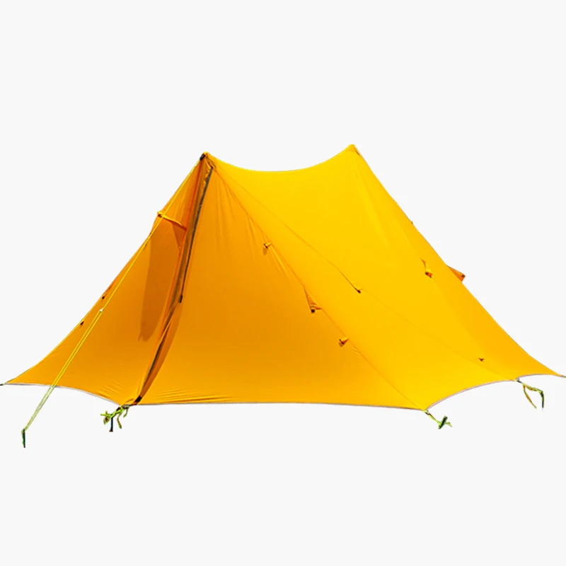 2 People Oudoor Ultralight Camping Tent 3 Season 2 Person Professional 20D Nylon Silicon Coating Rodless Tent Pyramid