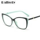 Женские солнцезащитные очки Ralferty, очки в оправе кошачий глаз TR90 с прозрачными линзами, оптические очки F93331, 2019