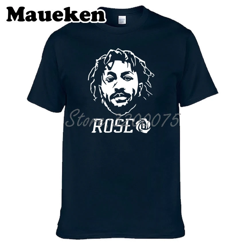 Мужская футболка The Roses Bloom 1 Derrick Rose Minnesota Chicago MVP одежда мужская с круглым вырезом