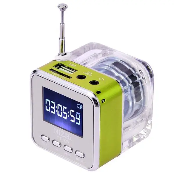 Yiwa Nizhi TT-028 Mini USB MicroSD карта FM радио ЖК-дисплей динамик музыкальный MP3 плеер