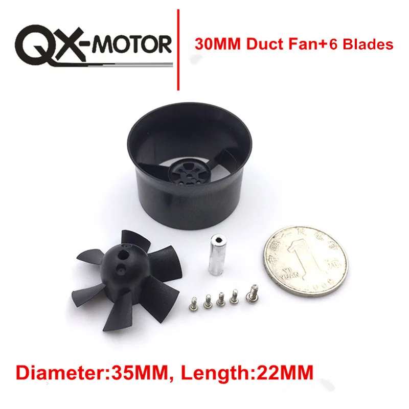 

QX-MOTOR 30mm EDF with 6 Blades Ducted Fan without Motor for RC Airplane