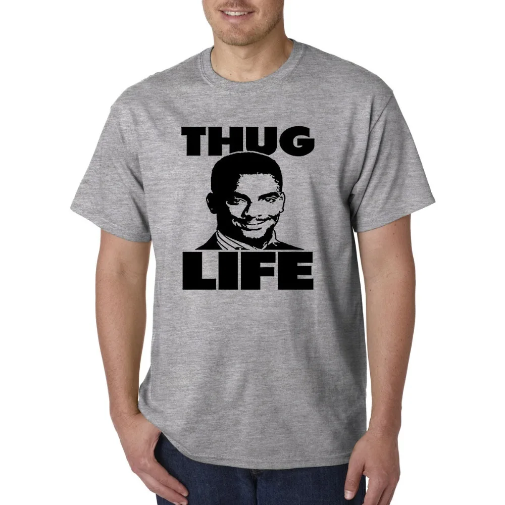 Мужская футболка в стиле хип-хоп Carlton Banks Thug Life хлопковая Футболка с принтом 3dtees 2019