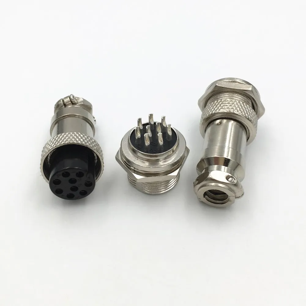 10 компл. GX16 Bulkhead авиационный разъем XLR 16 мм 2 3 4 5 6 7 8 9 контактный для крепления на