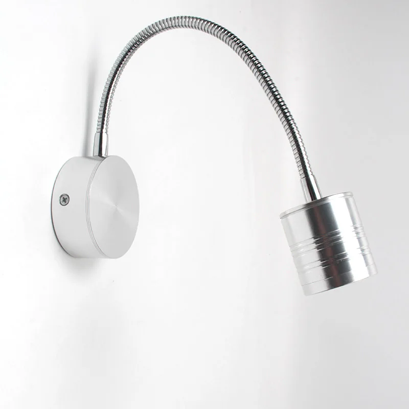 Apextech 5 Вт Светодиодная настенная лампа Гибкая прикроватная для чтения настенный