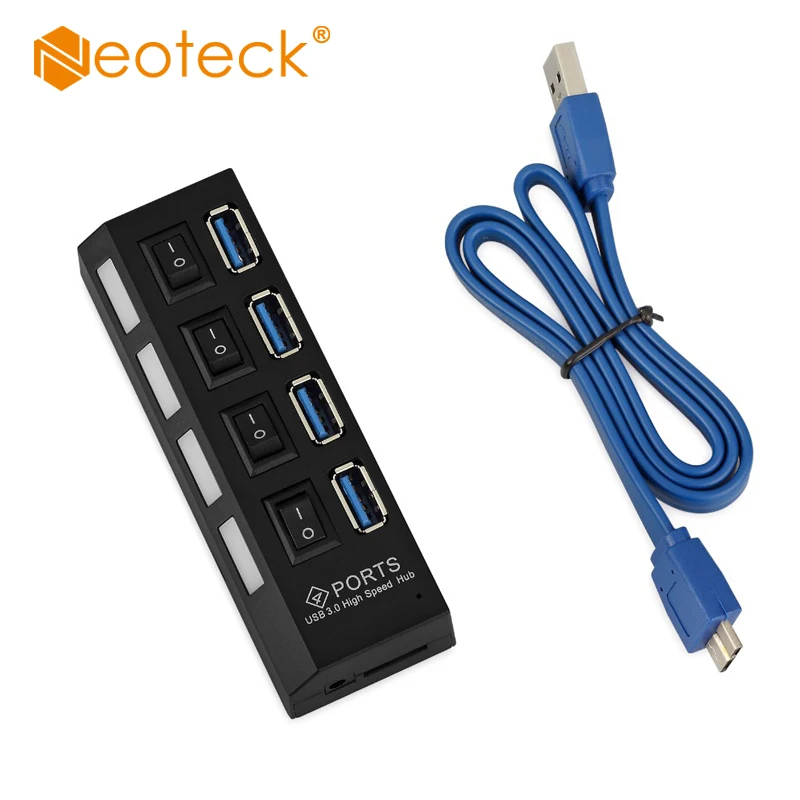 Neoteck портативный концентратор USB 3 0 4 порта 5 Гбит/с высокоскоростной с