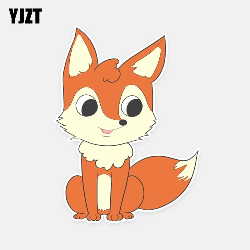 

YJZT 15.5CM*11.5CM Cute Animal Colored Graphic Car Sticker Decoration PVC 5-0974