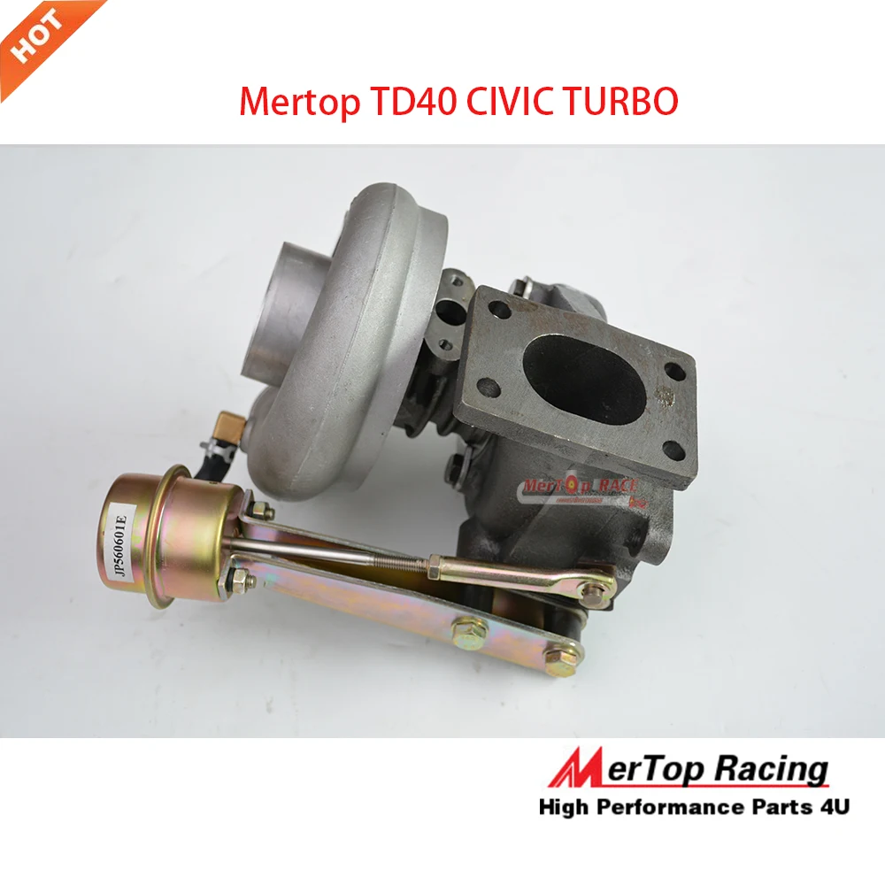 Турбокомпрессор Mertop T25 TD40 CIVI * RACING TURBINERACING для D15 D16. 0 66 AR 76 TRIM 420 + HP|turbo d15|d16 turboupgrade |