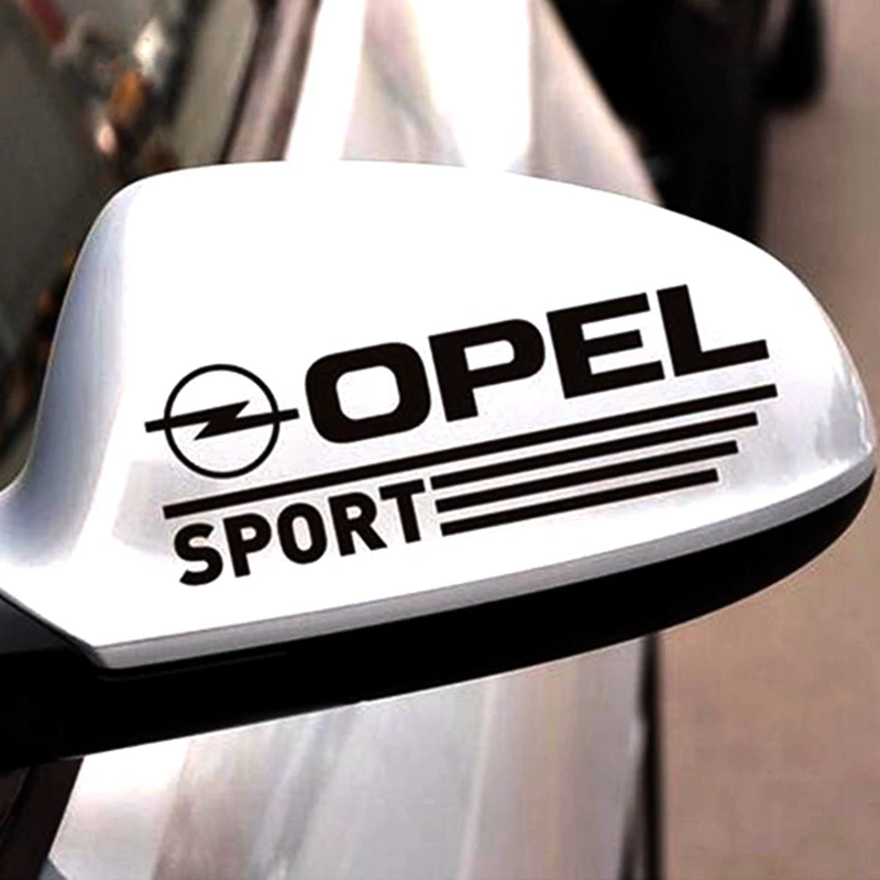1 Pair SPORT Rearview Mirror Car Stickers Decal Car-Styling For Opel Art Decor |