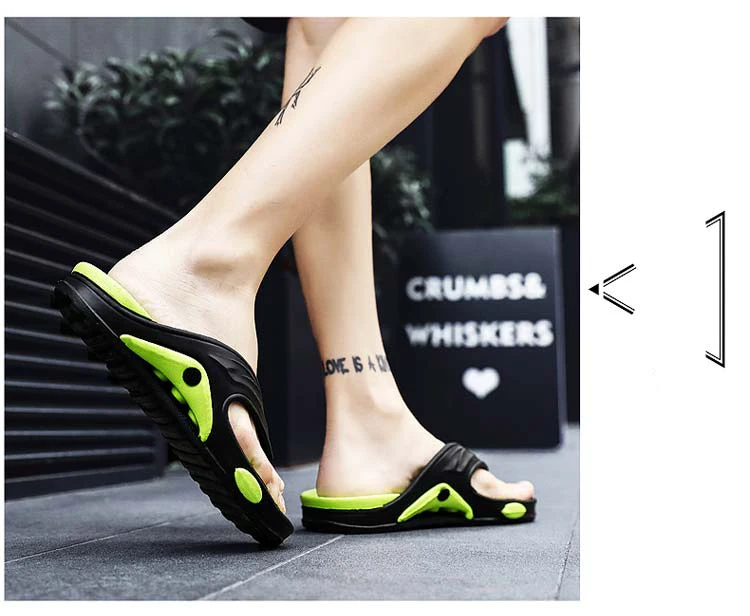 Summer Men Flip Flops Male Mixed Color Slippers Men Casual PVC EVA Shoes Summer Fashion Flats Comfortable Sandals Size 40~45