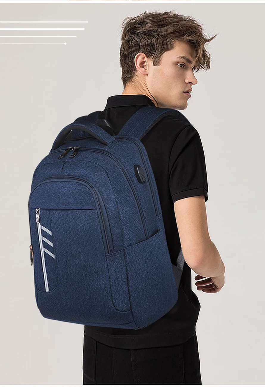 SNAP TOURS Waterproof Travel Backpack For Men USB Charging Portable Urban Laptop Backpack Large Space Trip Bagpack