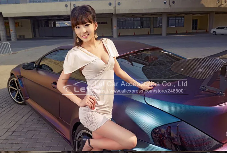 Виниловая пленка хамелеон из углеродного волокна