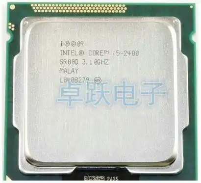 Процессор Intel i5 2400, 3,1 ГГц, четырехъядерный, LGA 1155, TDP 95 Вт, 6 Мб кэш-памяти, i5-2400