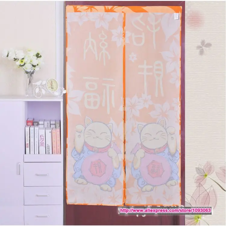 Классическая занавеска в японском стиле Кот удачи украшение Вязание Тайвань