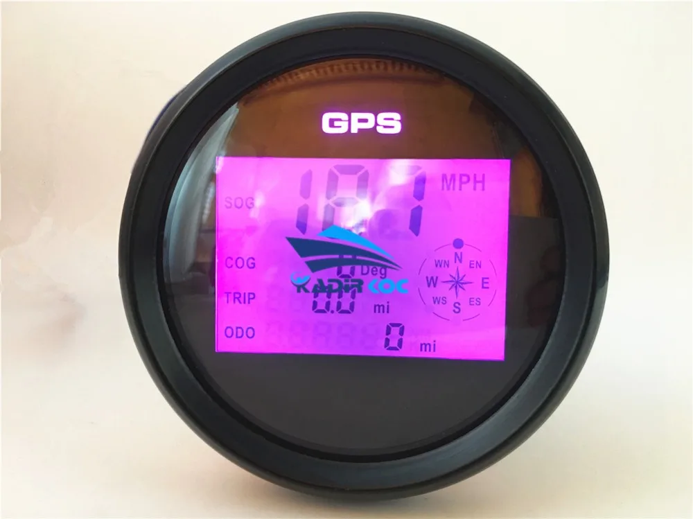 1 шт. Фирменная Новинка 85 мм спидометры GPS измерительные приборы 0-999 узлов миль в час) или км/ч лодка Скорость Mileometers одометр спидометр с счетчик пробега Cog Sog Функция