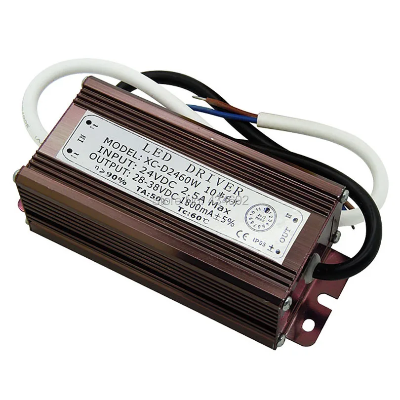 60 Вт DC24V вход DC28 38V 1.8A IP65 Водонепроницаемый Светодиодный драйвер Источник питания