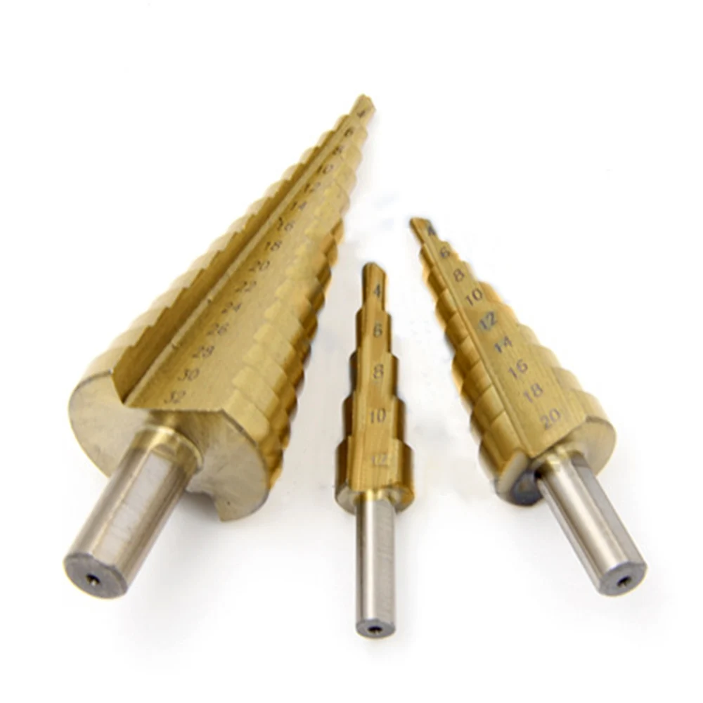 6-10mm Titanium Hss Step Cone Drill Bits Hole Cutter Bit Set 3 Side Shank Edges Reamer Triangle | Инструменты