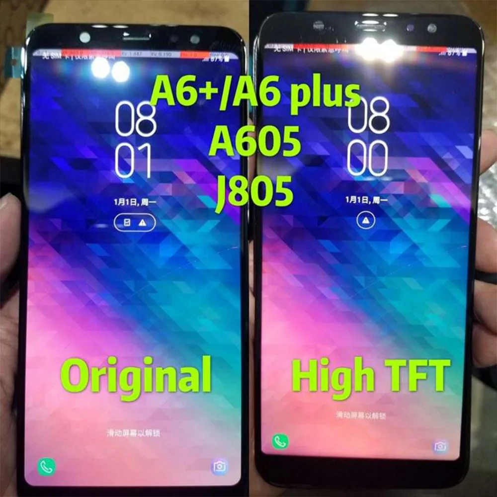 J805 ЖК дисплей для Samsung Galaxy J8 Plus 2018 + SM сенсорный экран протестированный дигитайзер