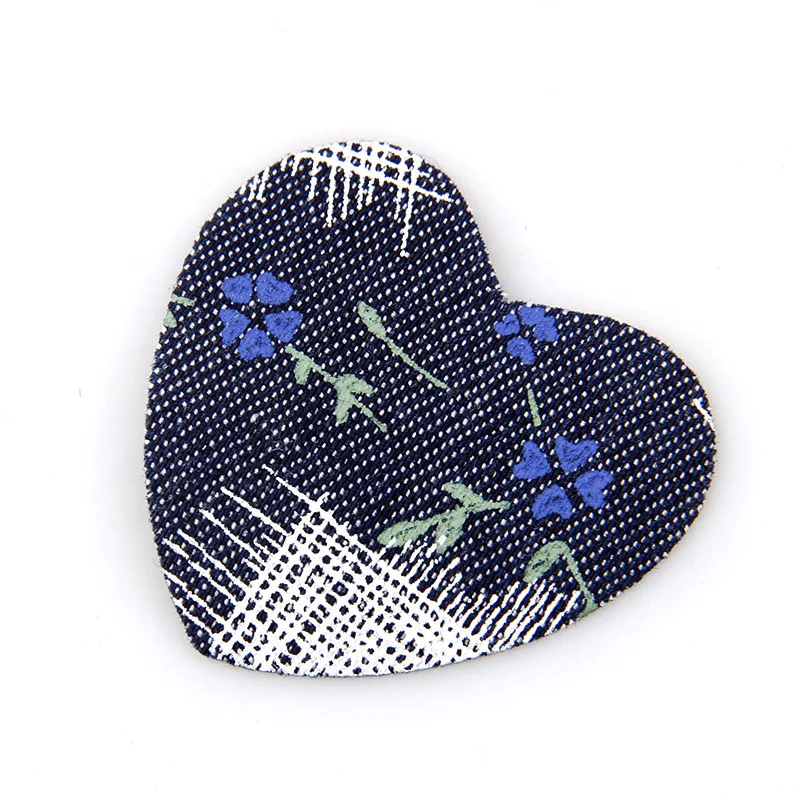 6 шт. джинсовые патчи с рисунком сердца и цветка|patch iron on|iron on patch repairiron patches |
