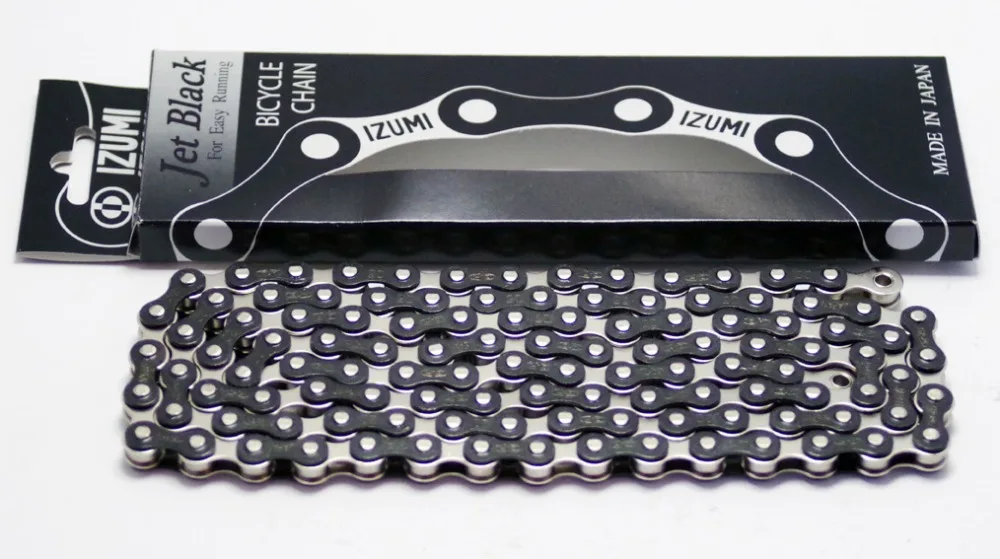 

JAPAN IZUMI JET BLACK TRACK SINGLE SPEED CHIAN/FIX GEAR SPEED CHIAN/JET BLACK TRACK RACING CHAIN