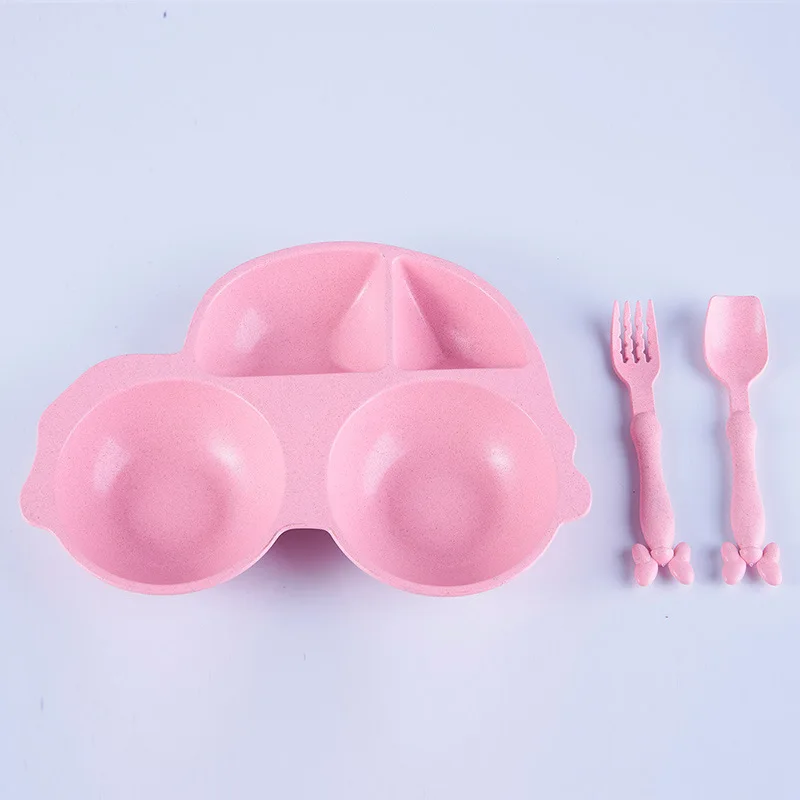 Детская Трубная решётка рис для детей чаша + ложка вилка 3 комплекта учатся есть