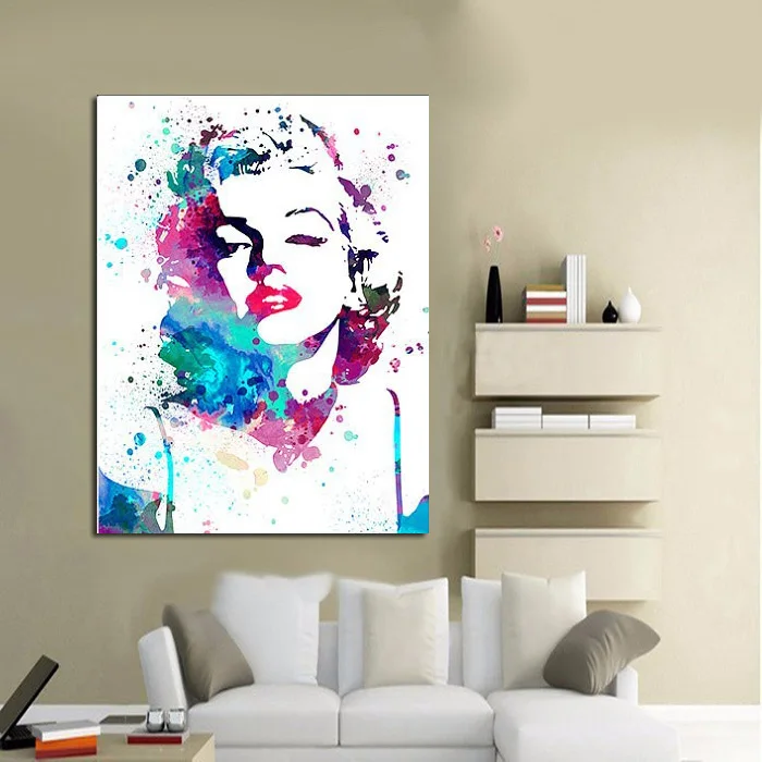 Картина маслом на холсте с изображением абстрактной звезды Монро|oil painting|paintings on