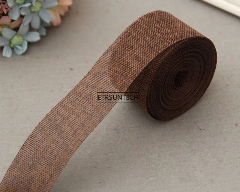 5 см * 10 м джутовая Мешковина рулоны деревенский винтажный DIY орнамент для дома