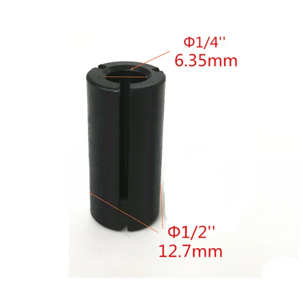 12.7-6.35mm 1pcs Адаптер хвостовик ЧПУ фрезерный станок инструментальная Цанга конические гайки для Makita BOSCH HITACHI DeWALT фрезерный 1/" 1/4" 3/" 6 мм 6,35 мм 8 мм 12 мм 12,7 мм - Цвет: 12.7-6.35mm 1pcs