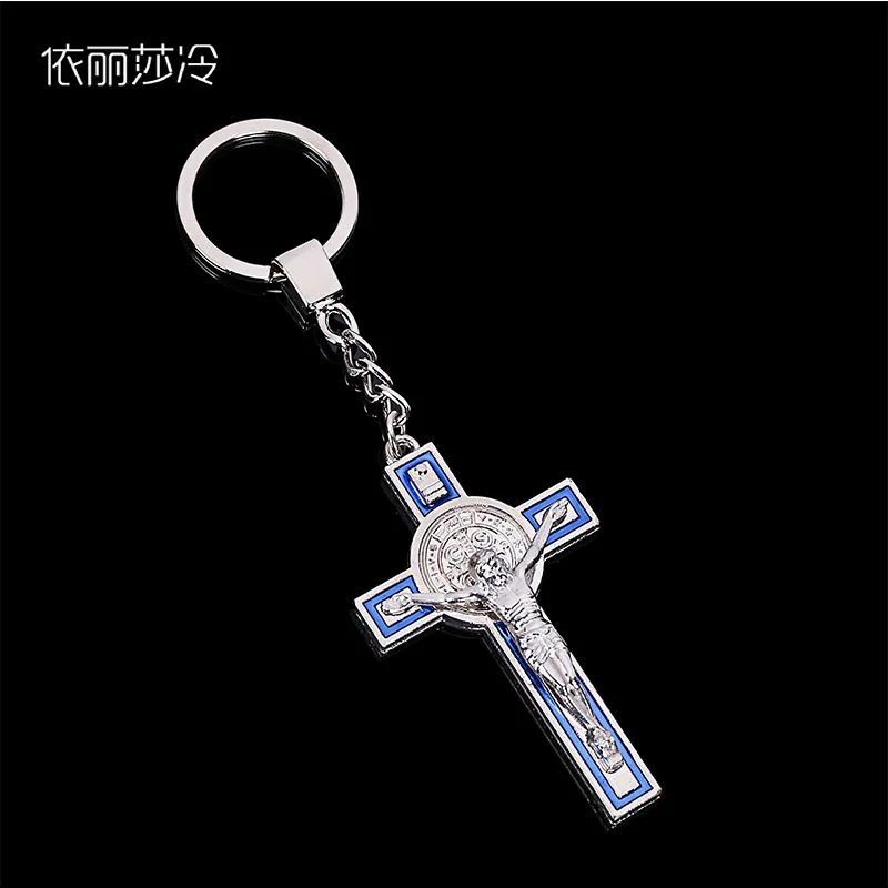 Большой Иисус брелок с крестом крест Святого Бенедикта кулон Религиозные