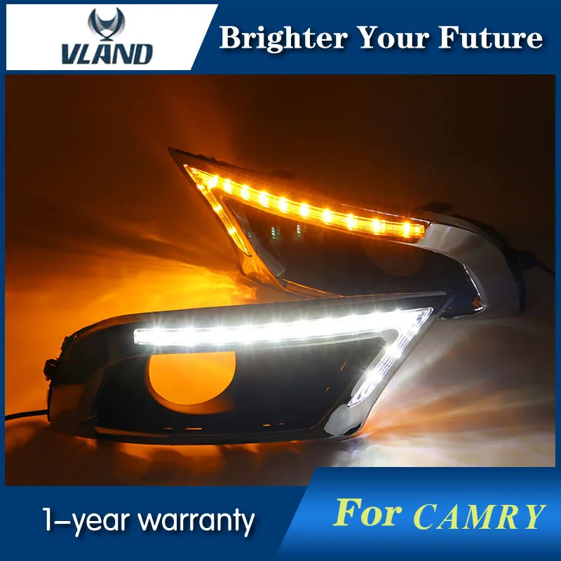 2 шт. DRL для Toyota Camry 2009 2010 2011 дневные ходовые огни противотуманные фары|daytime running|fog