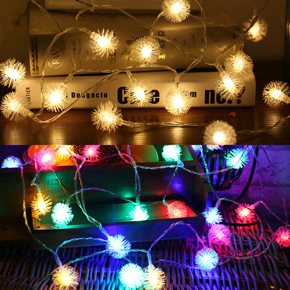 

2.5M Beautiful 20 Lamp Holders LED Light Post Heart Dandelion Lights Wedding Christmas Birthday DIY Party Outdoor Home Decor
